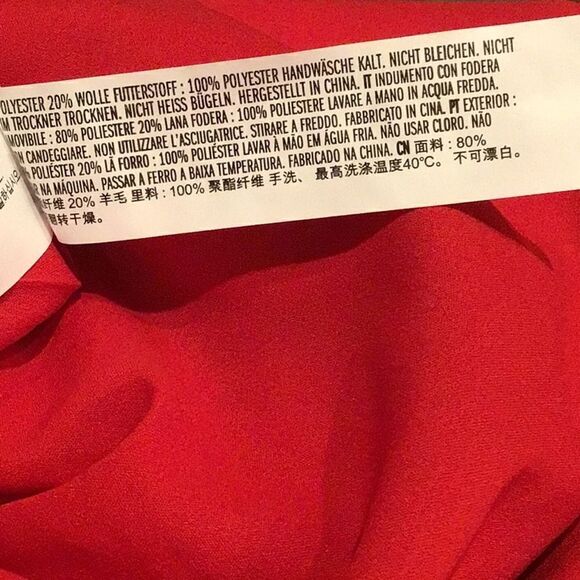 Anthropologie Endless Rose Red Tweed Gold Sparkle Holiday Mini Skirt - Picture 15 of 15